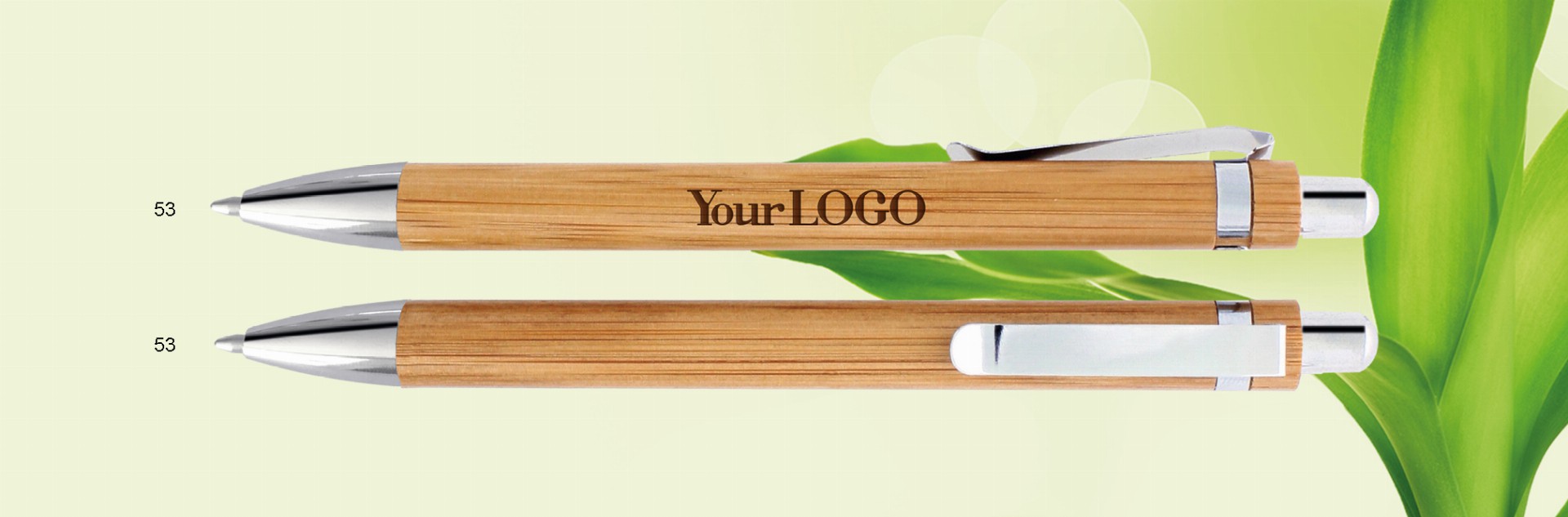 Gravírozott Bambusz golyóstoll - EcoBamboo